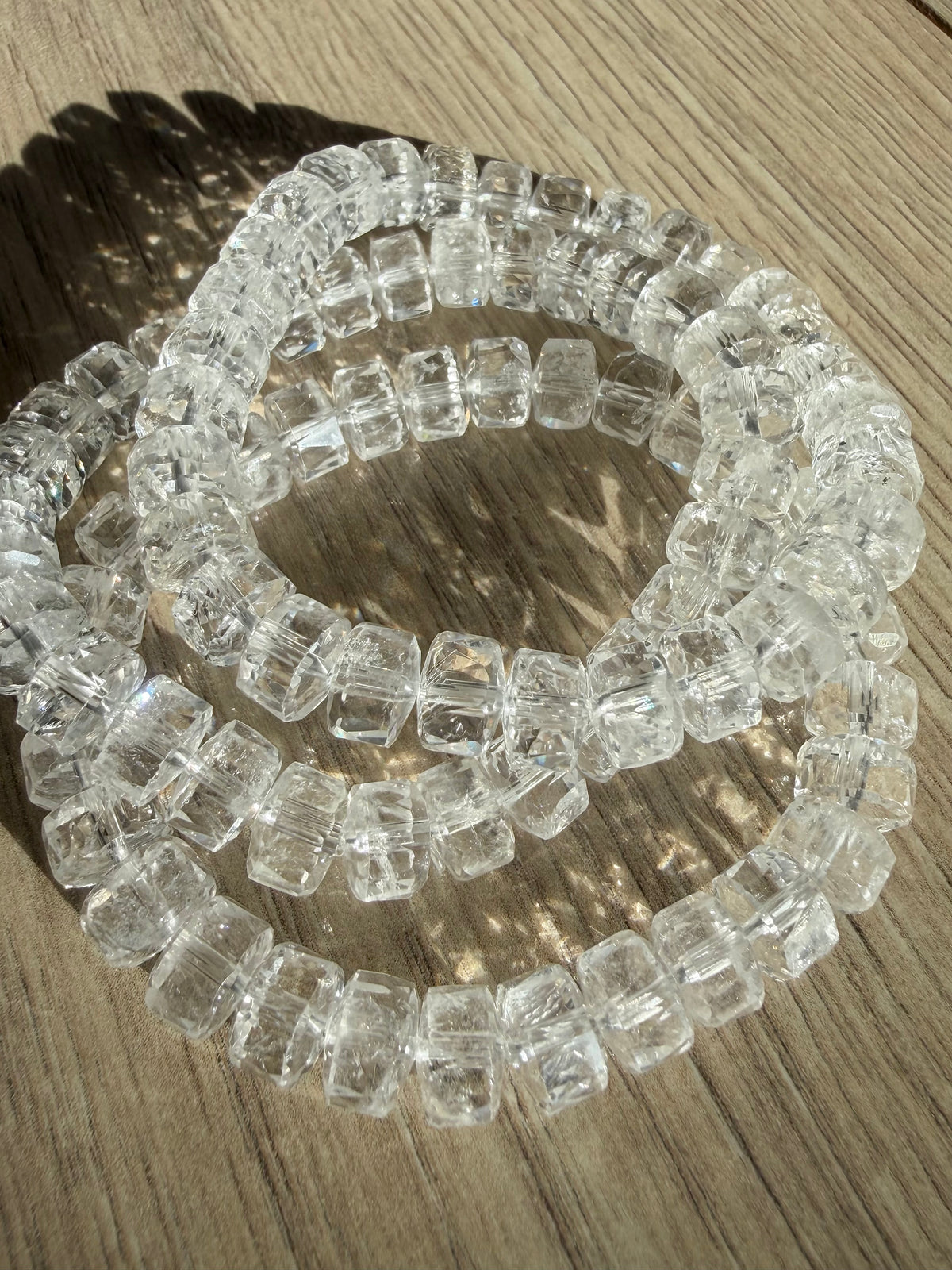 Bergkrystall klarkvarts armbånd 8mm+