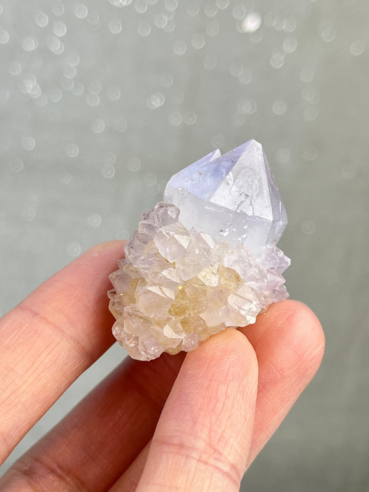 Ametyst kaktuskvarts (spirit quartz)