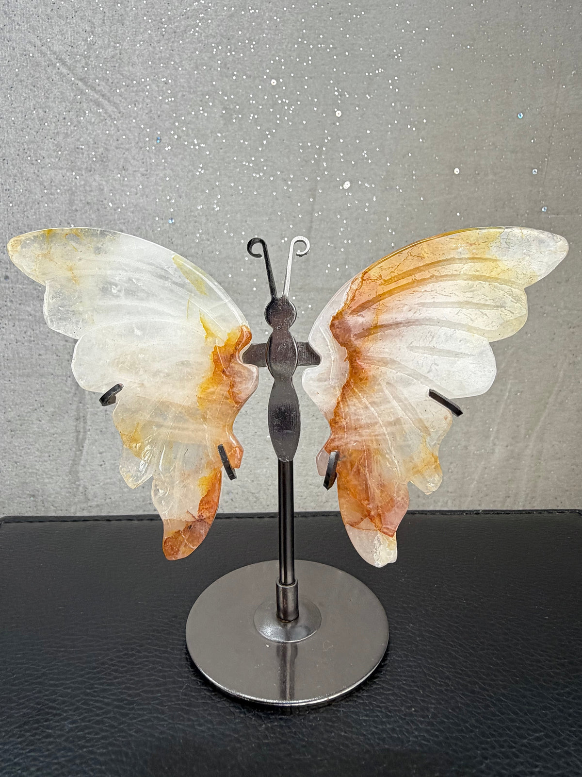 Golden healer kvarts Vinger (med stand)