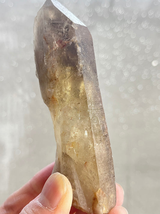 Naturlig mørk røykaktig citrin fra Zambia