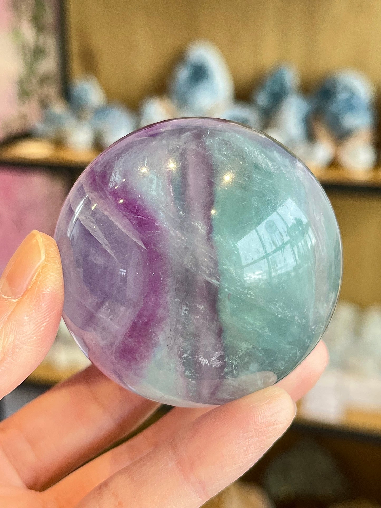 Rainbow Fluorite Sphere