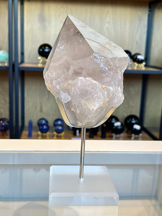 Light Smoky Quartz from Brazil (with stand), 1.7kg