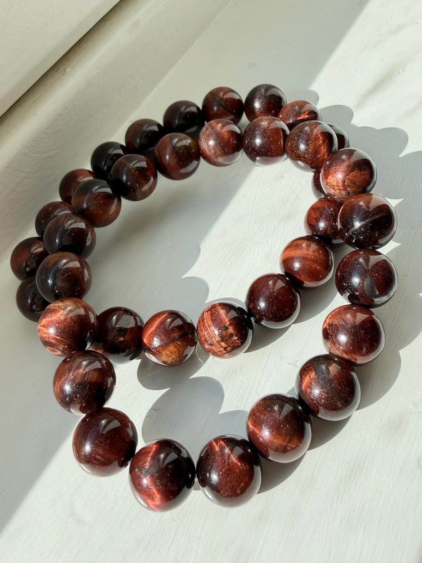 Red Tiger's Eye (Bull's Eye) bracelet 10mm+