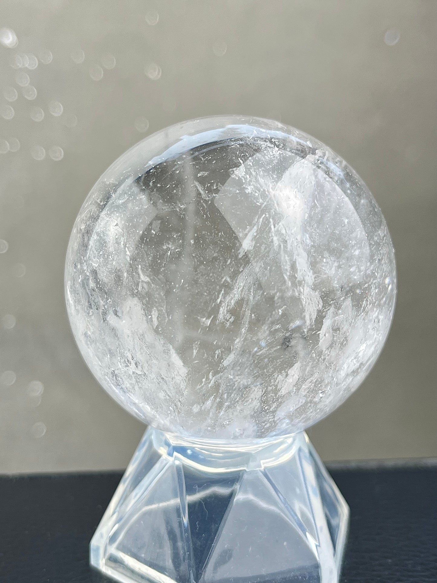 Bergkrystall klarkvarts kule