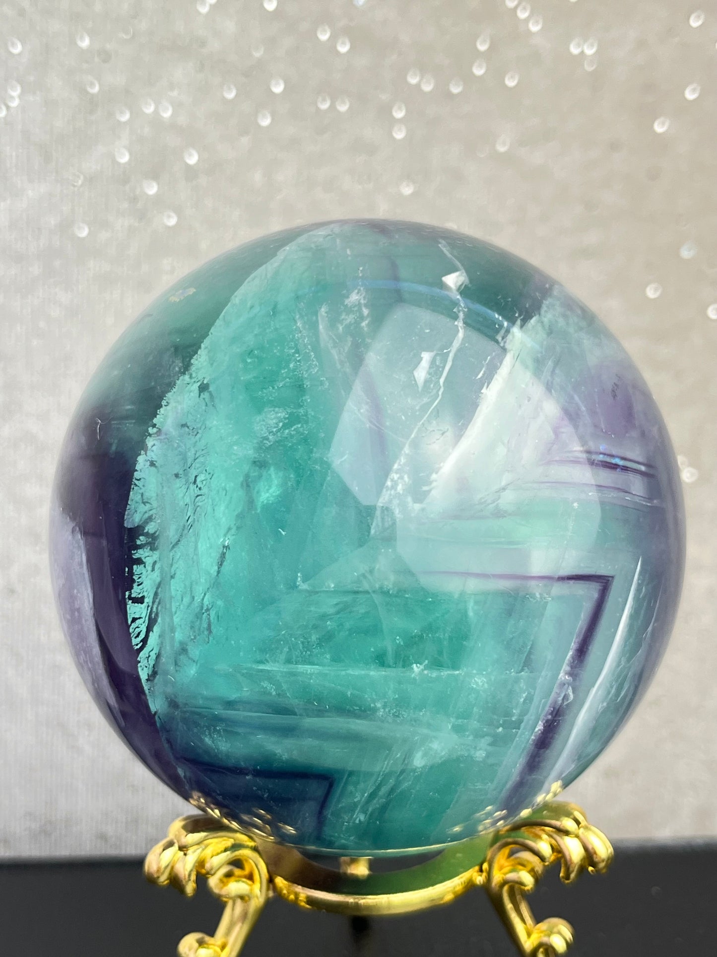 Regnbue Fluoritt Kule