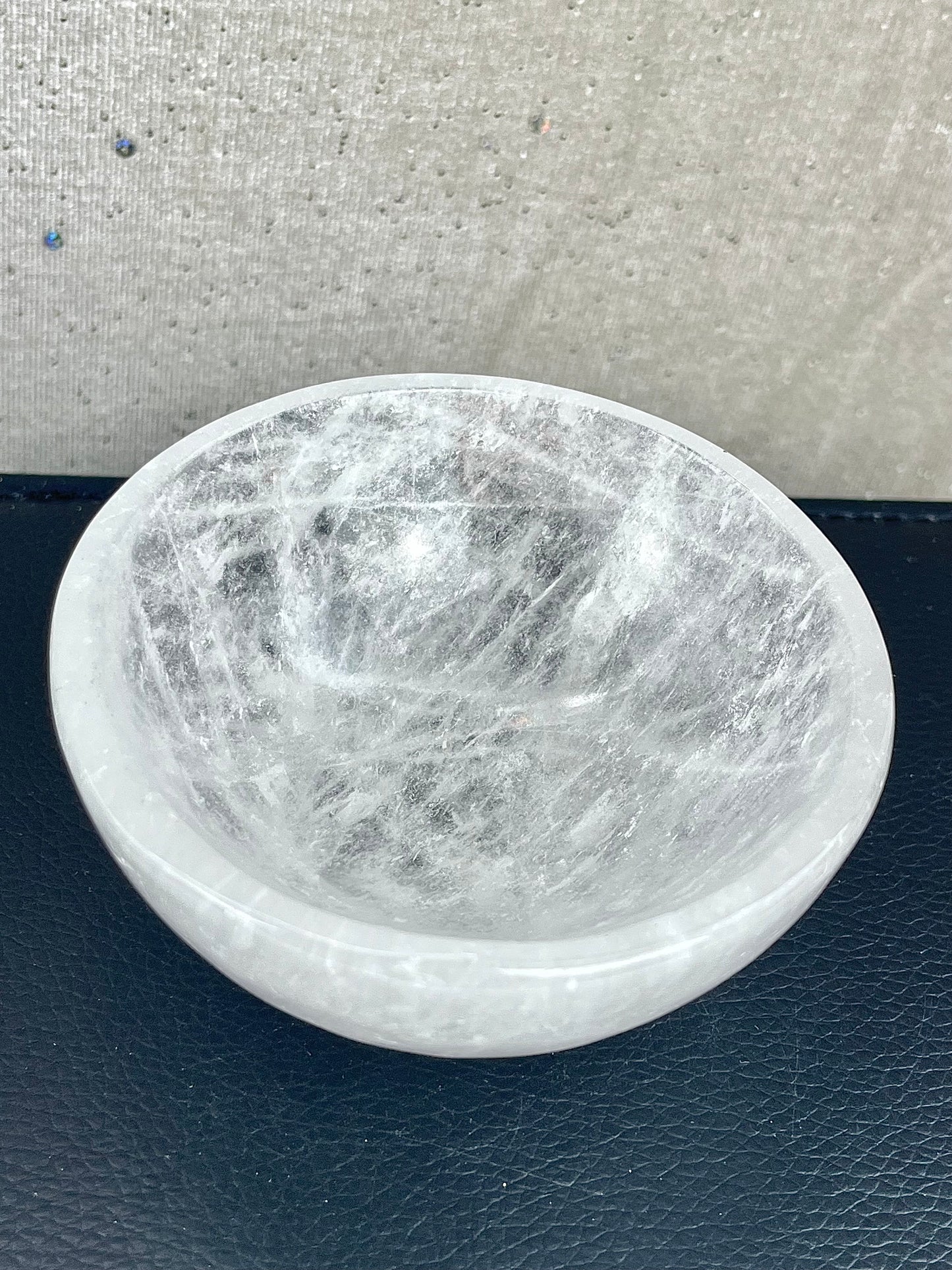 Bergkrystall klarkvarts skål