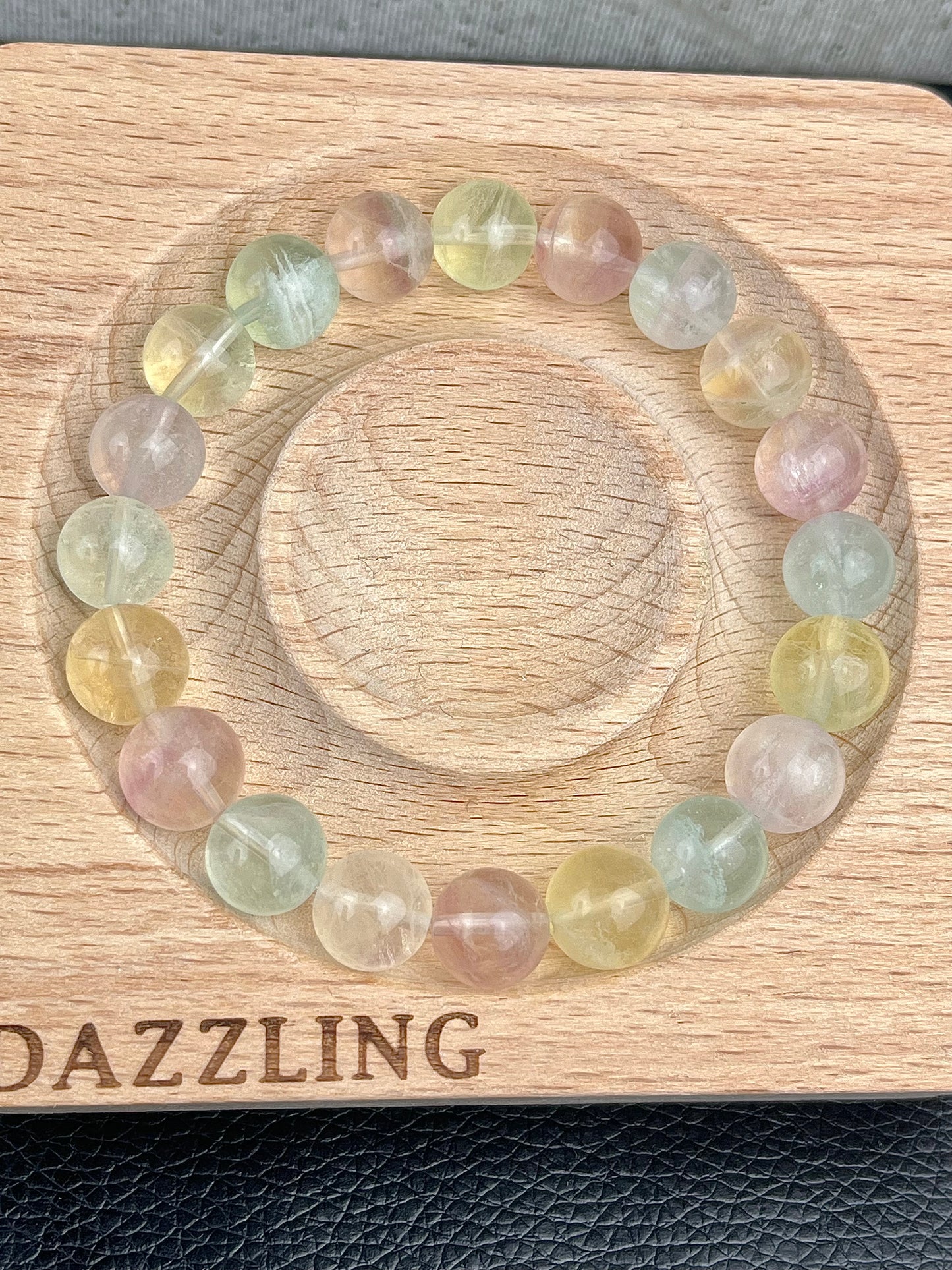 Fluoritt armbånd 10mm+