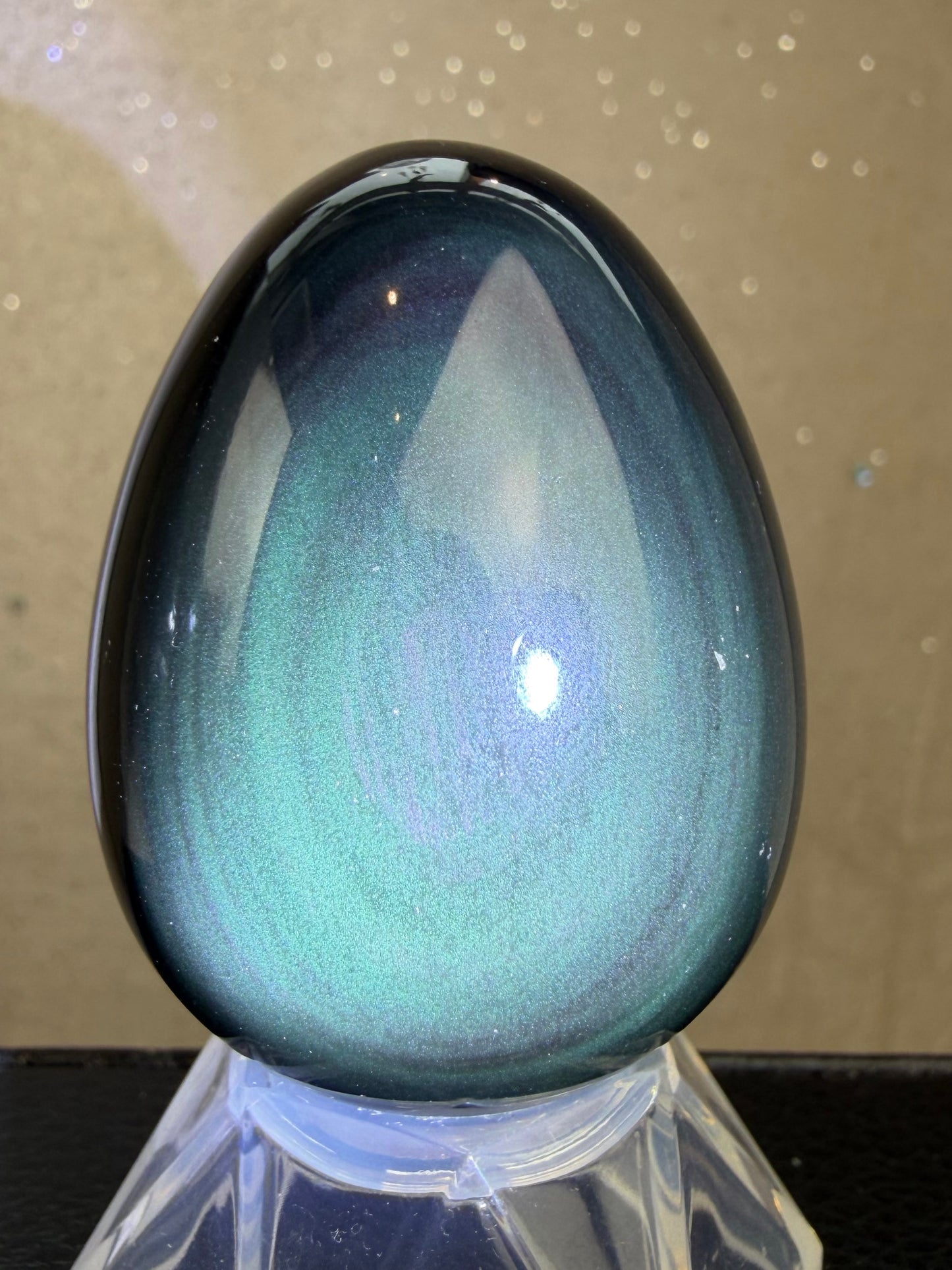 Regnbue obsidian Egg