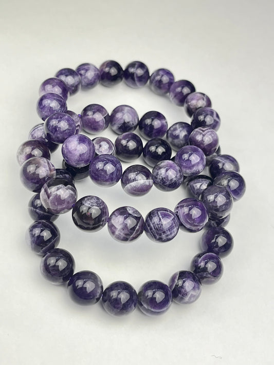 Bånd Ametyst armbånd 11-12mm+