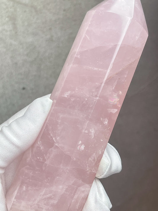 Rosenkvarts tårn 15cm