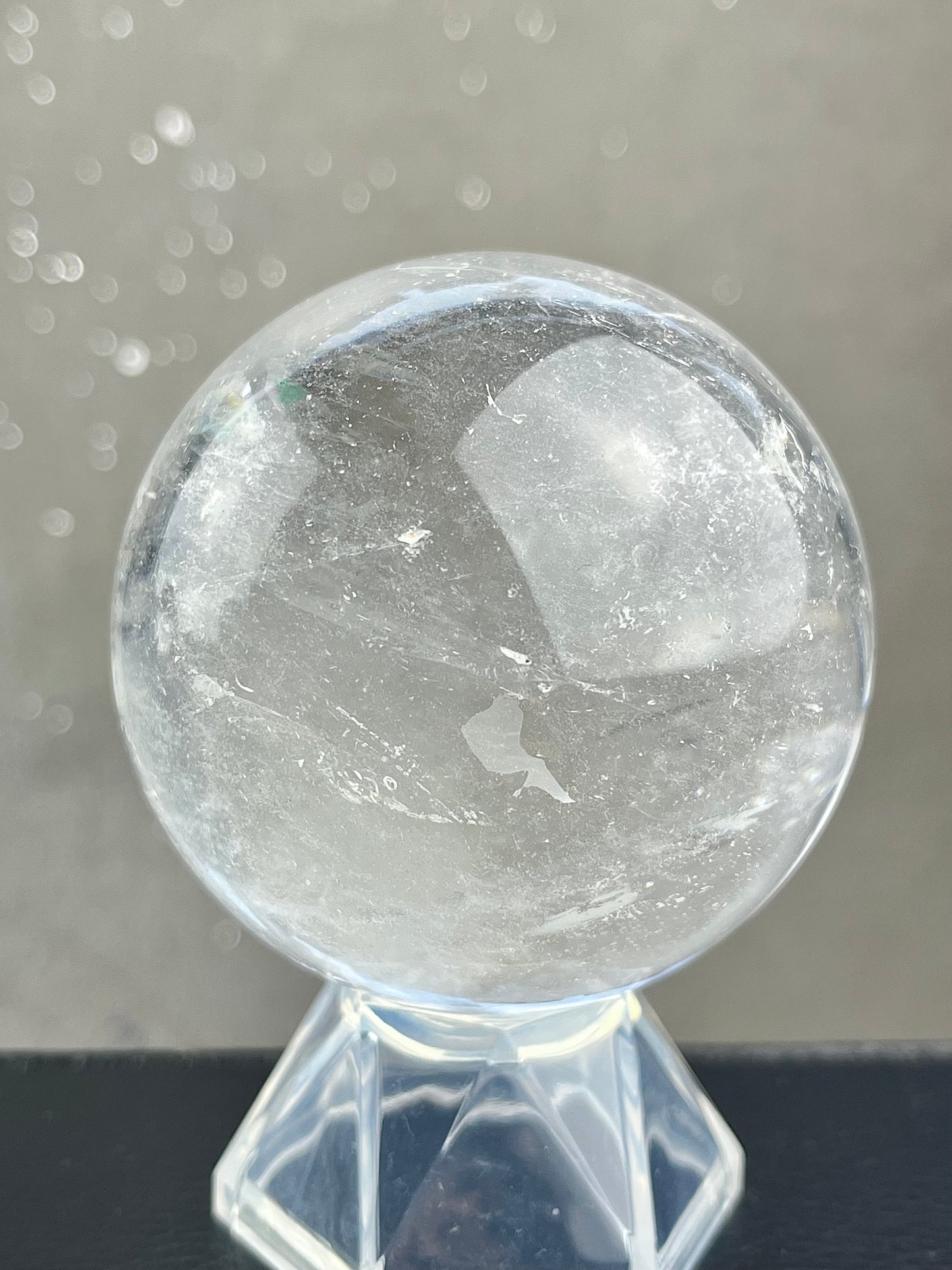 Bergkrystall klarkvarts kule