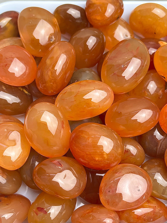 Karneol tromlet 25-40mm