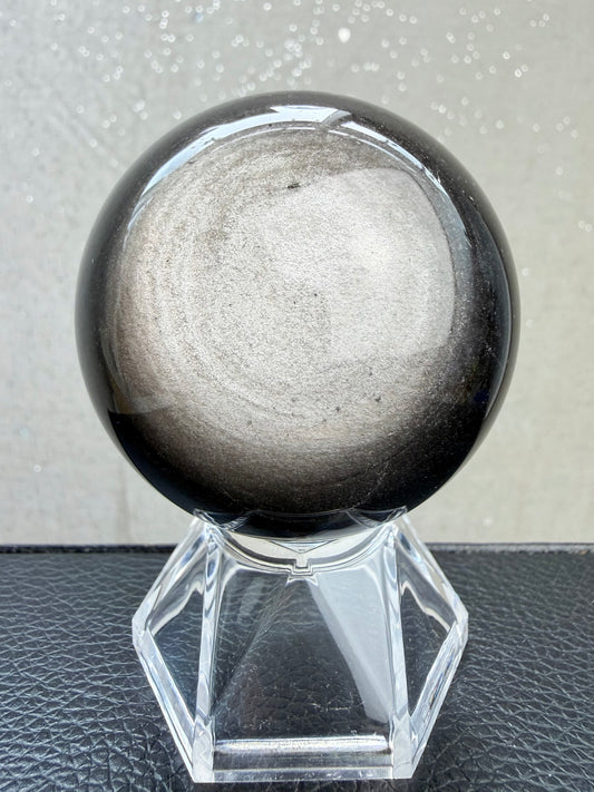 Sølv obsidian kule