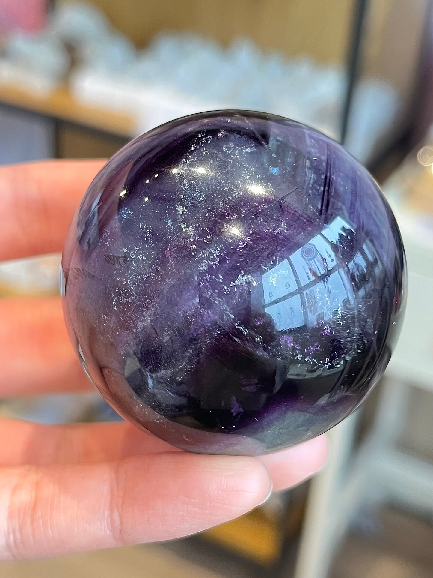 Rainbow Fluorite Sphere