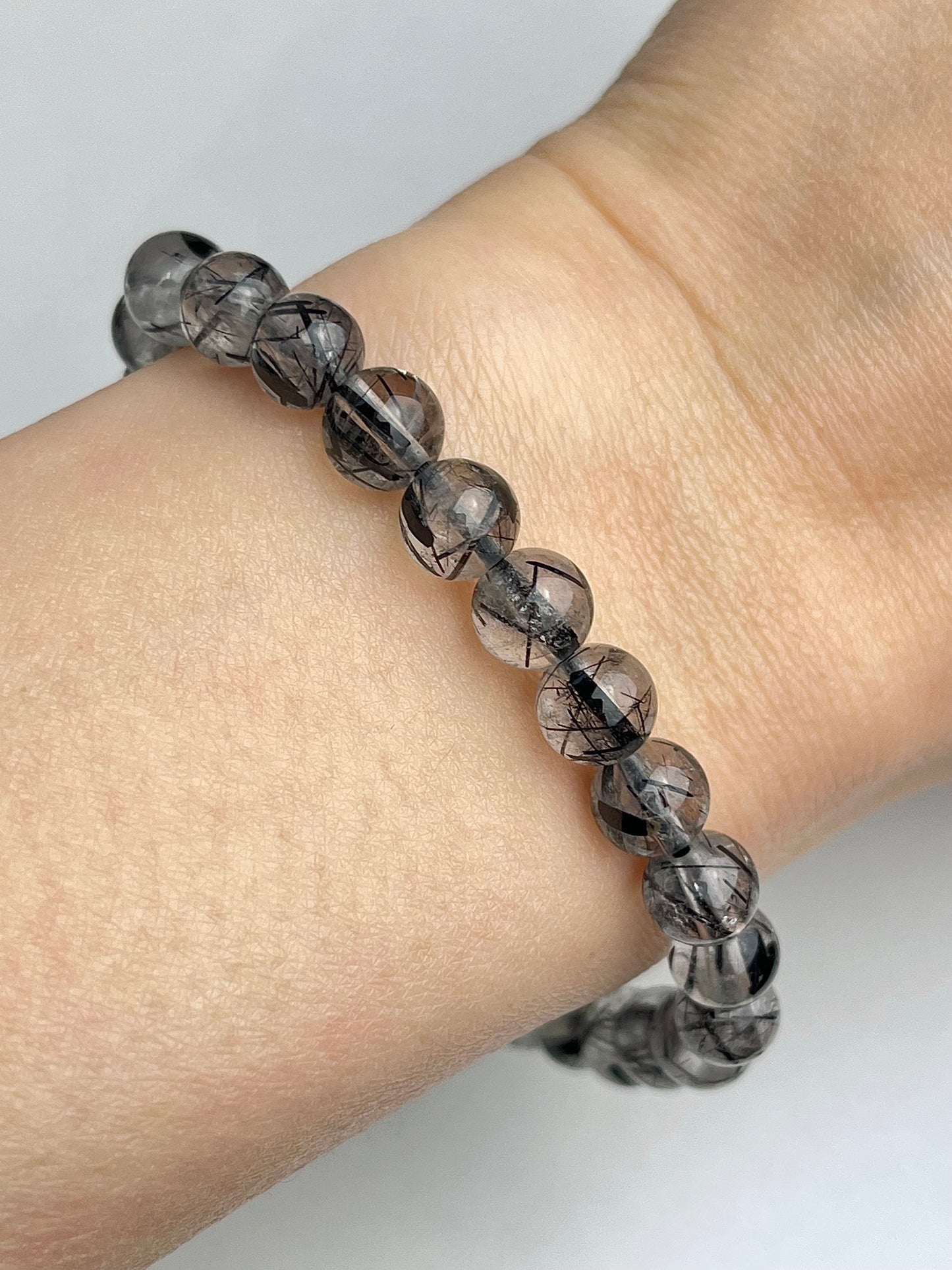 Turmalinkvarts armbånd 7mm+