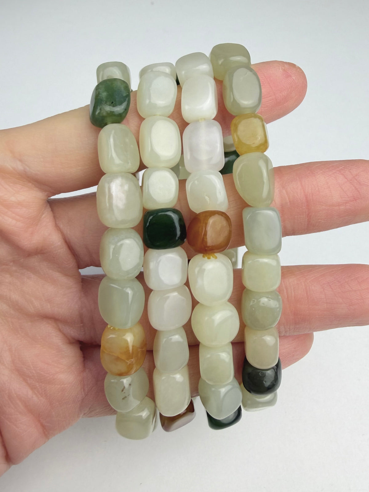 Jade, Nefritt armbånd 7-8mm+