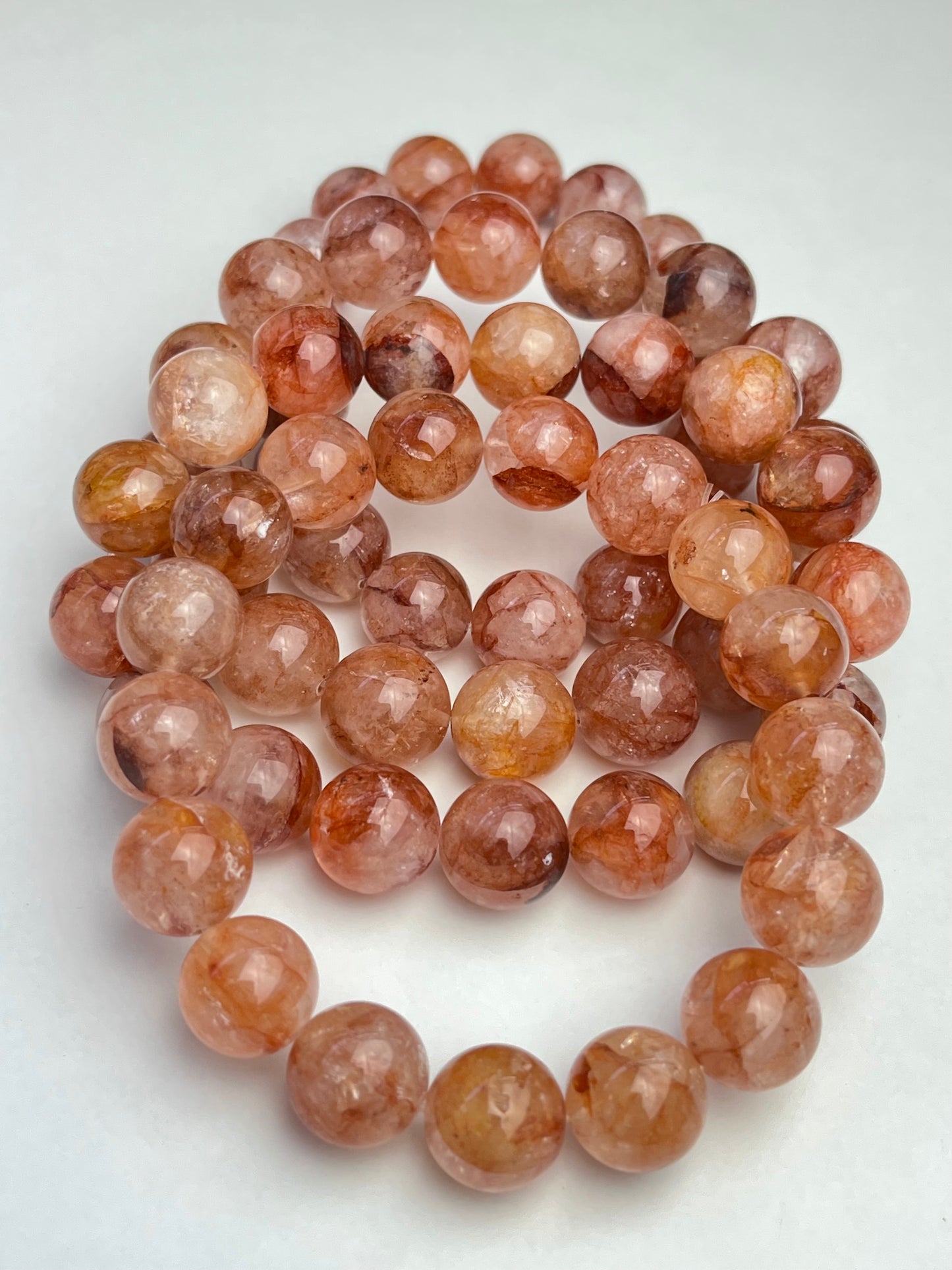 Flame quartz bracelet 12-13mm+