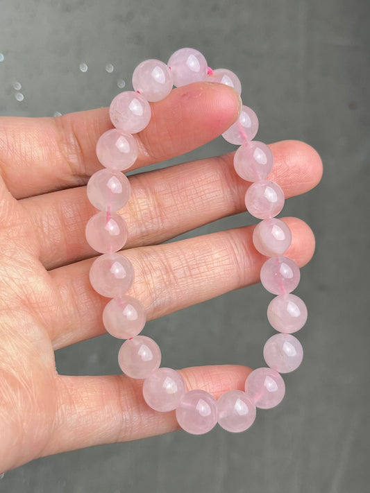 Rosenkvarts armbånd 9mm+