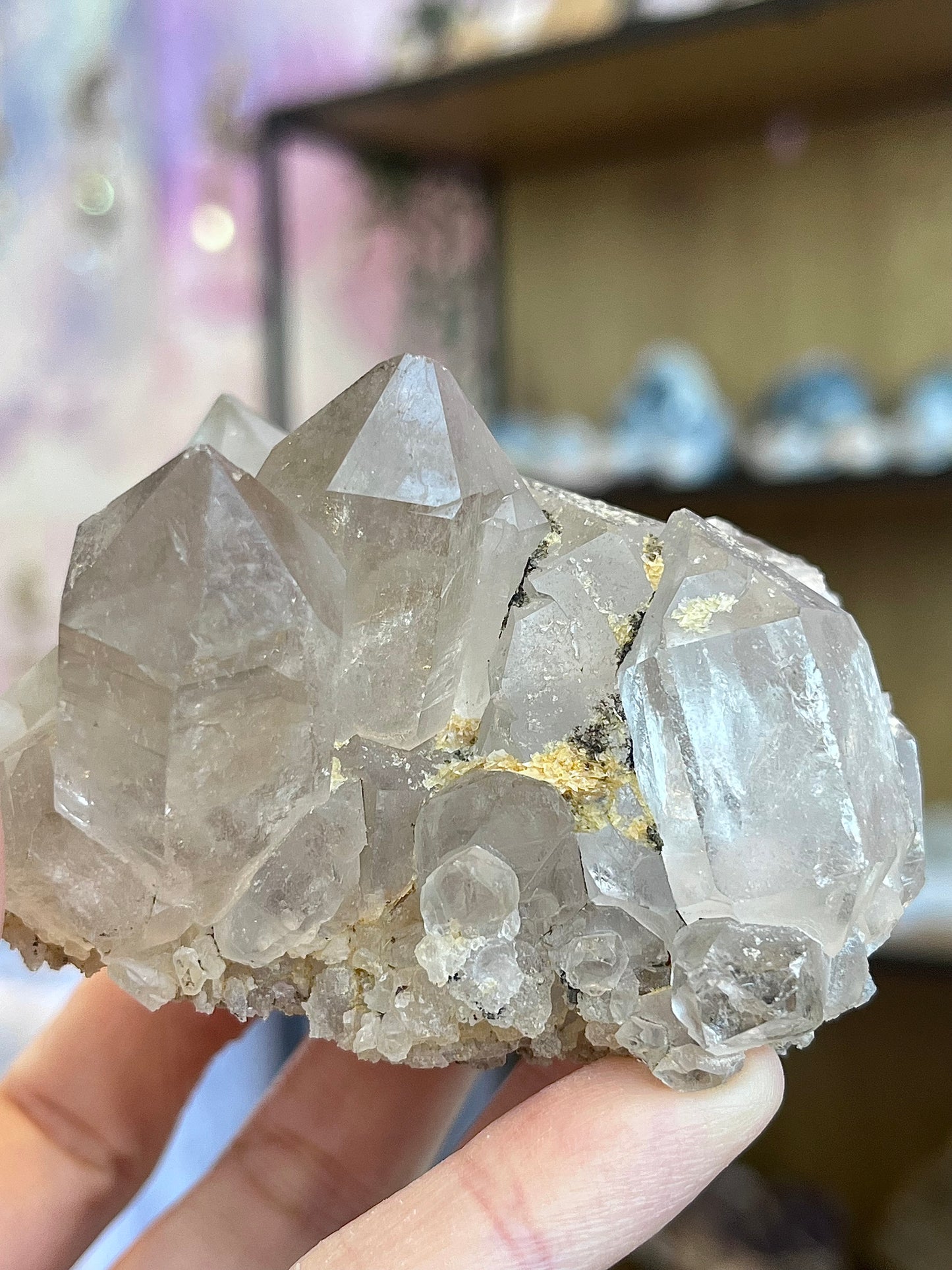 Smoky Quartz Cluster from Brazil