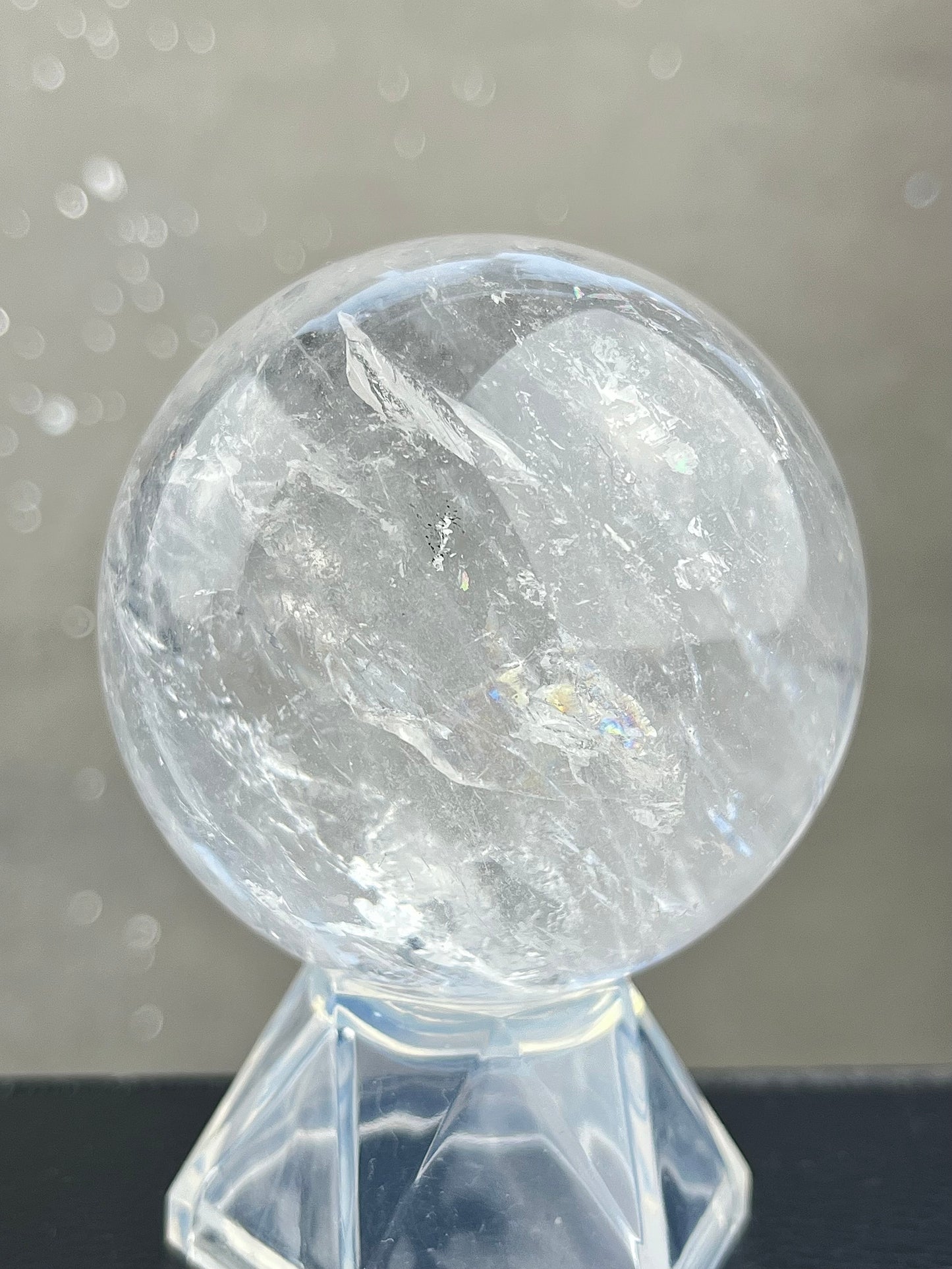 Bergkrystall klarkvarts kule