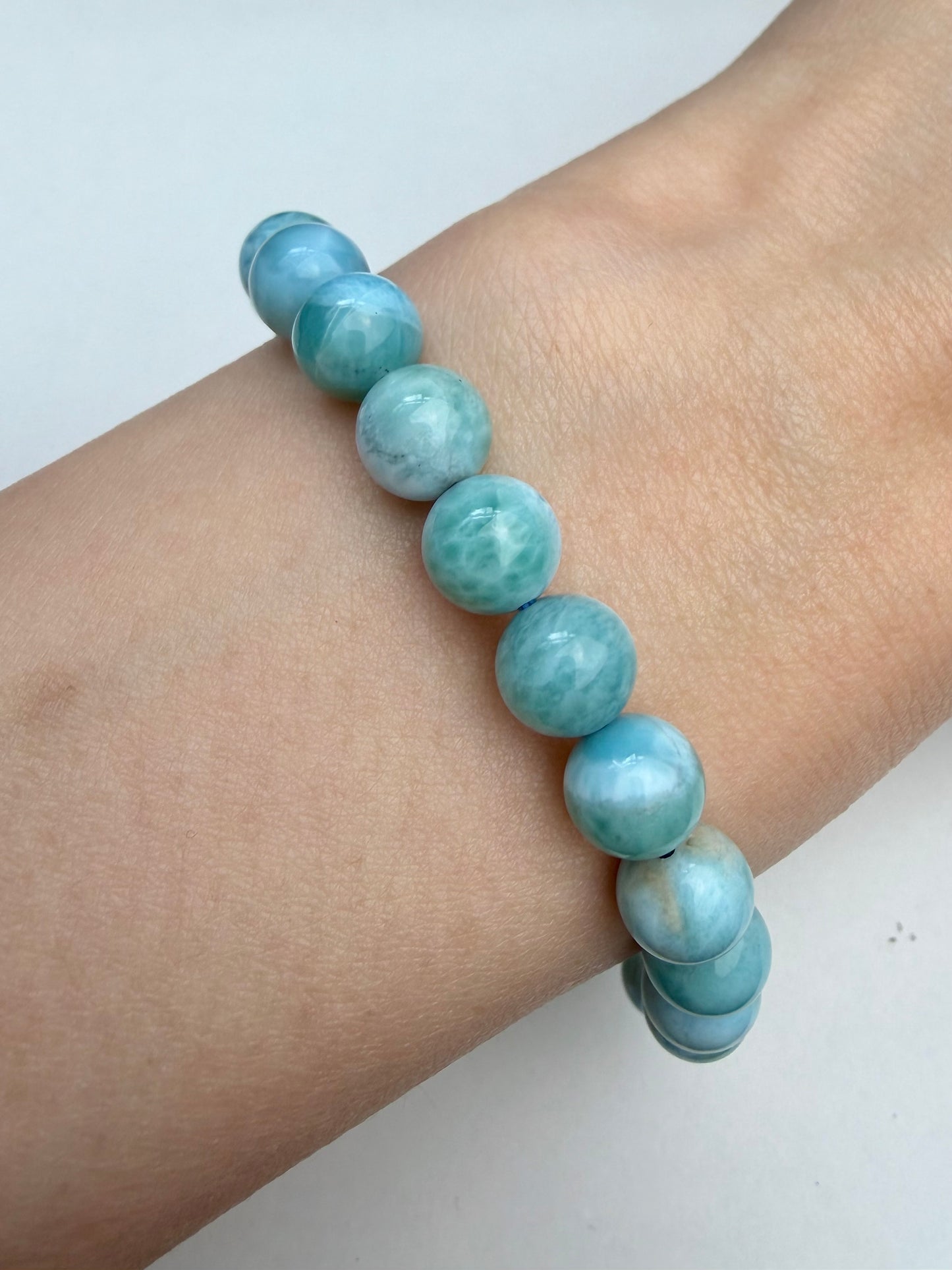 Larimar armbånd 8mm