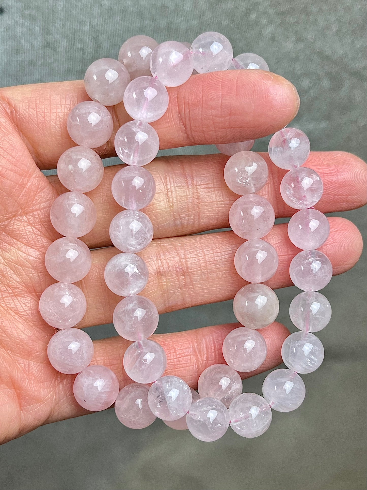 Rosenkvarts armbånd 9mm+