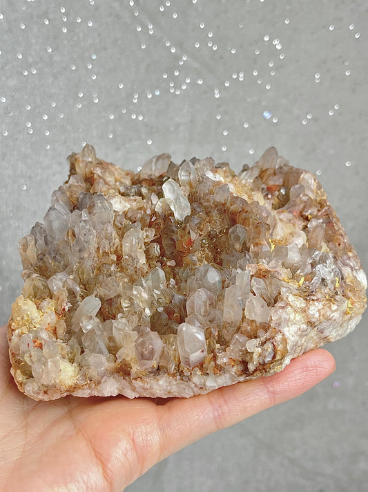 Kvarts gruppe med kloritt, hematitt og jernoksid