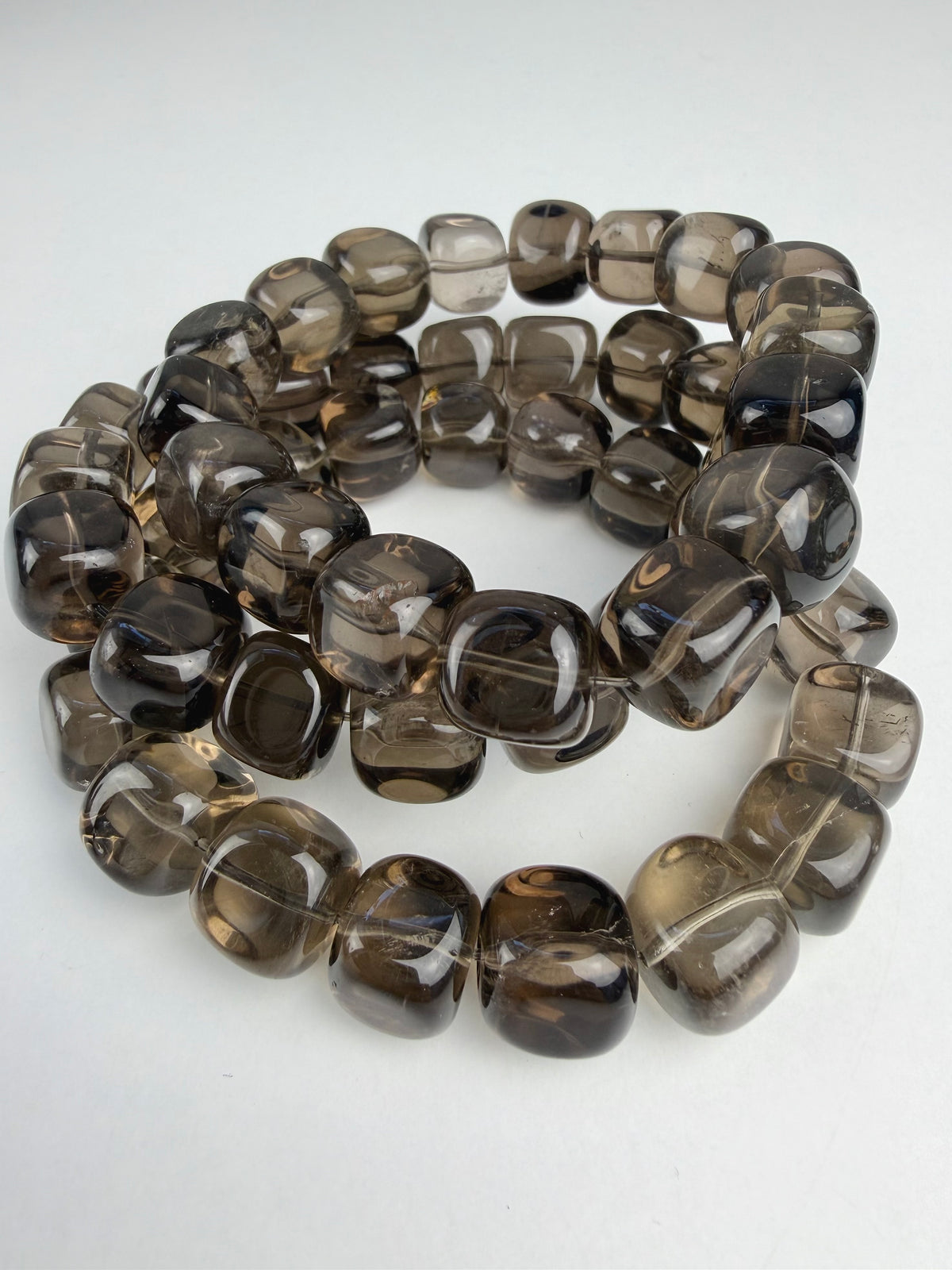 Røykkvarts armbånd 10-12mm+