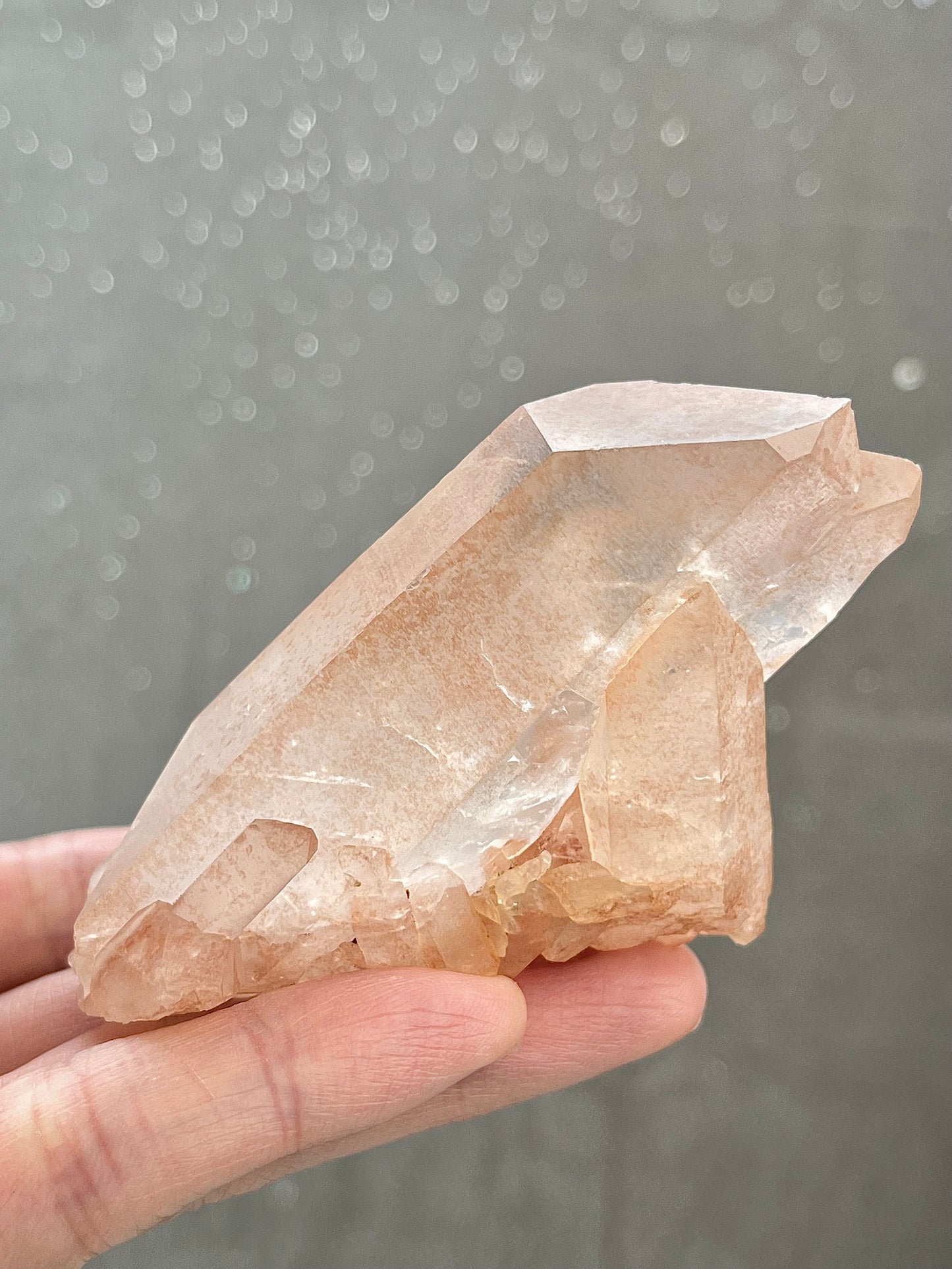 Quartz group with hematite