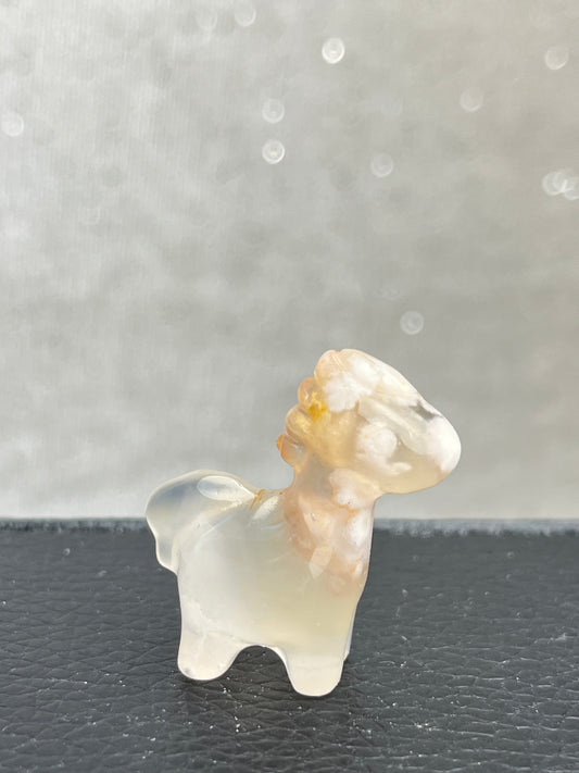 Blomster Agat Hest