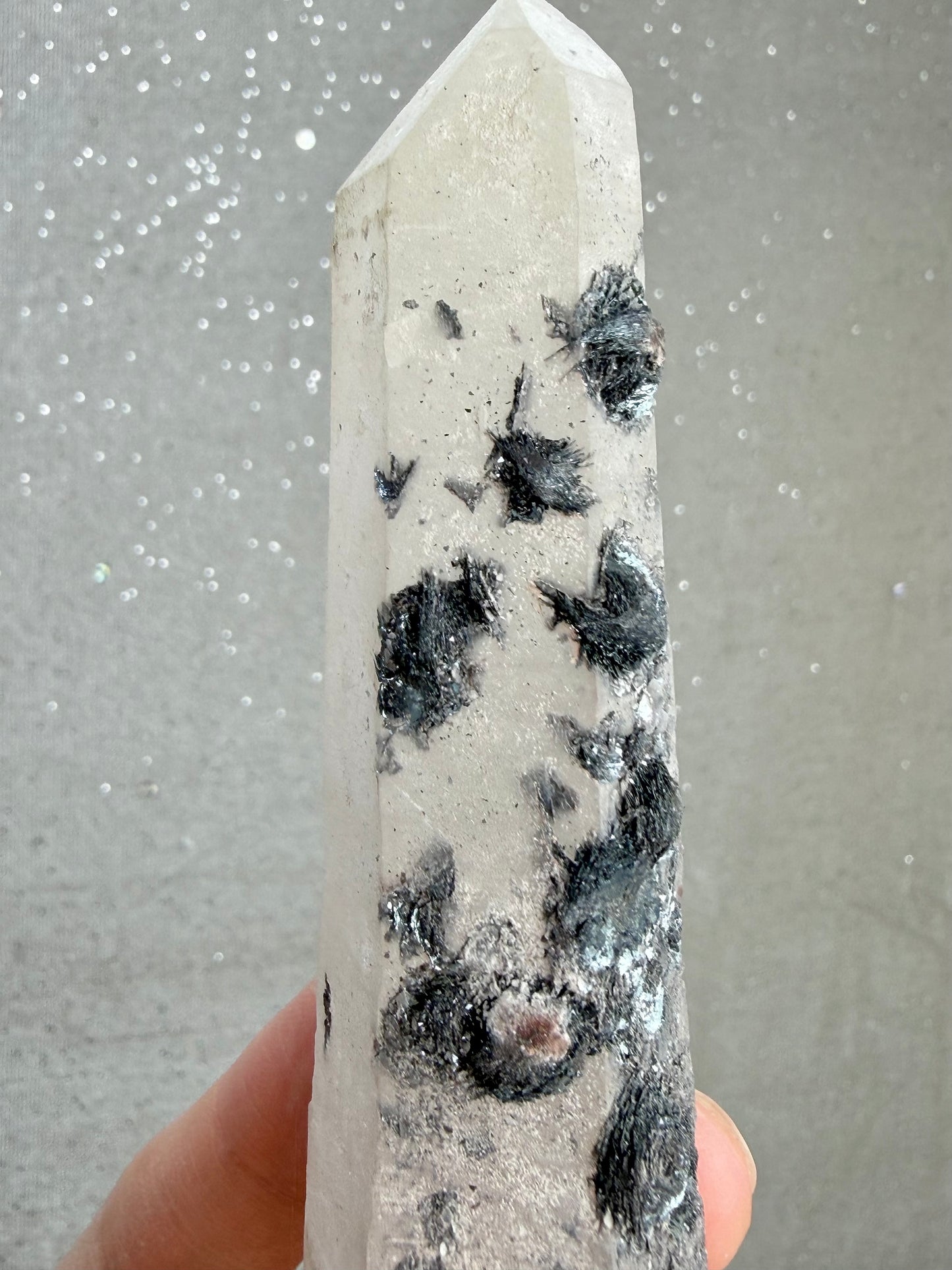 Kvarts med Hematitt (Specularite)