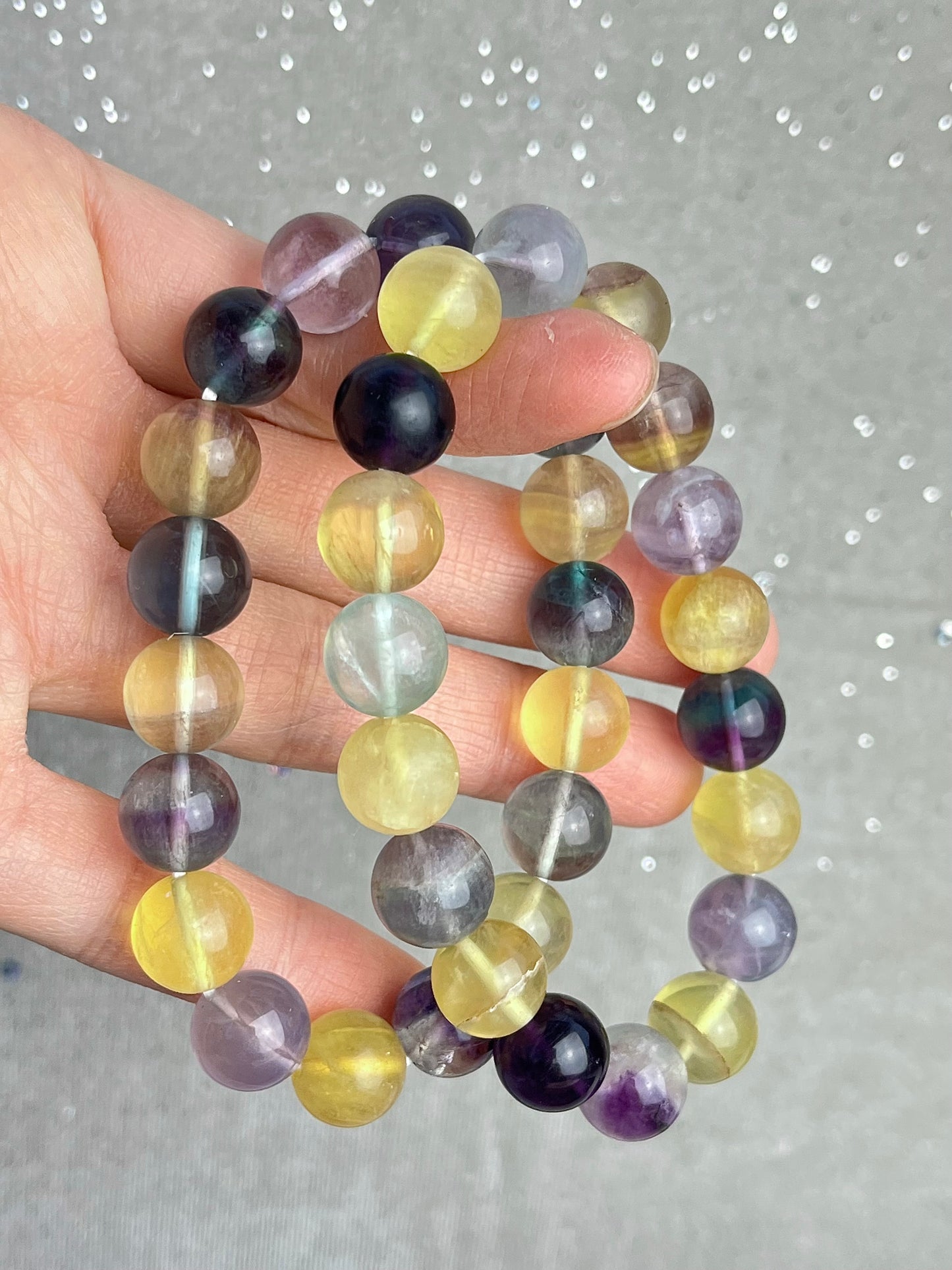 Fluorite bracelet 11mm+