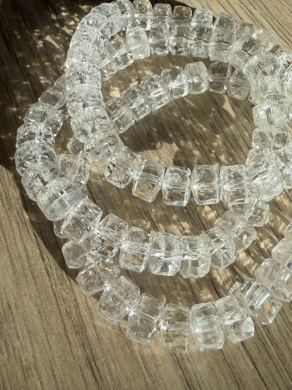 Bergkrystall klarkvarts armbånd 8mm+