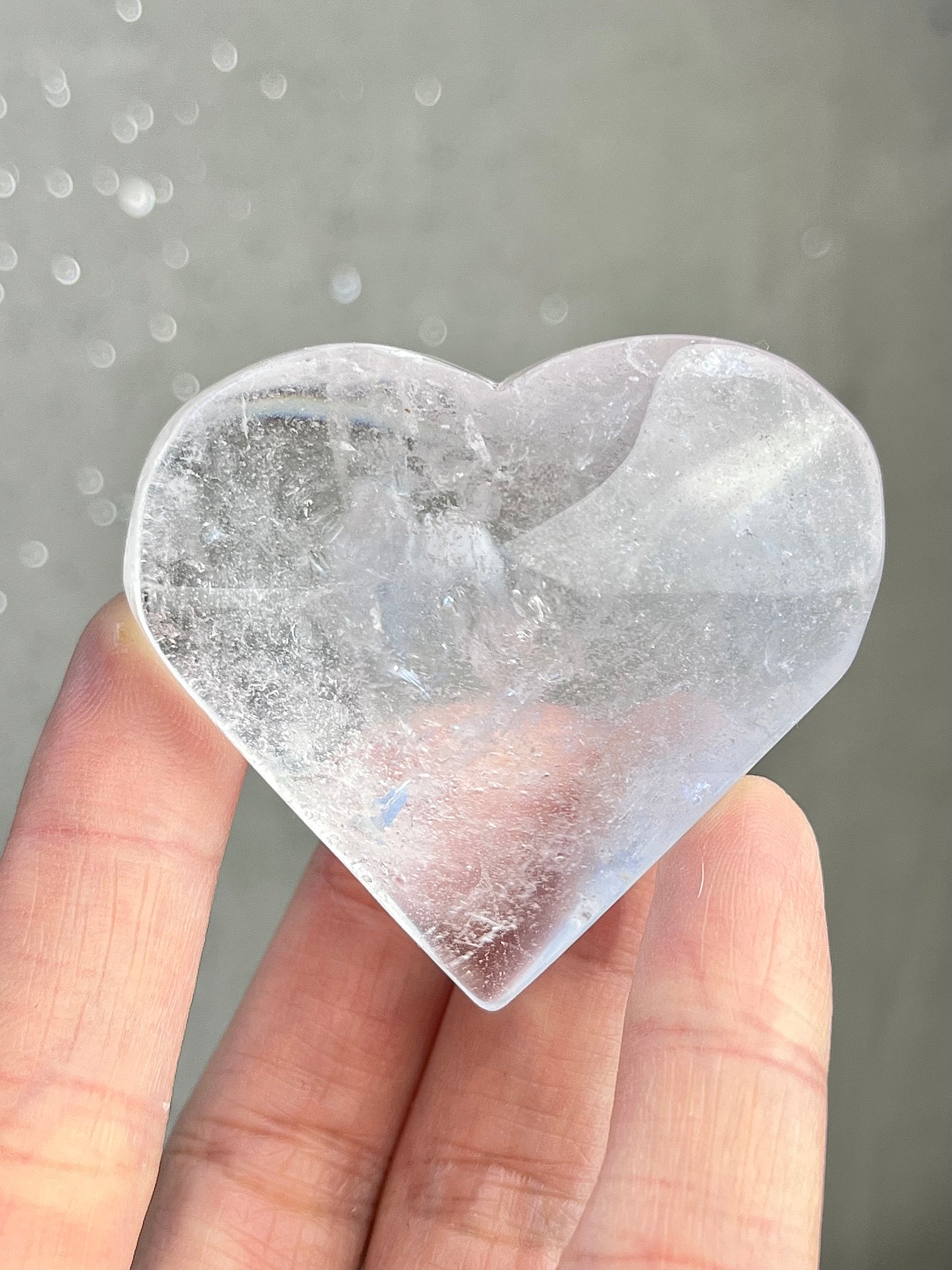 Bergkrystall klarkvarts Hjerte