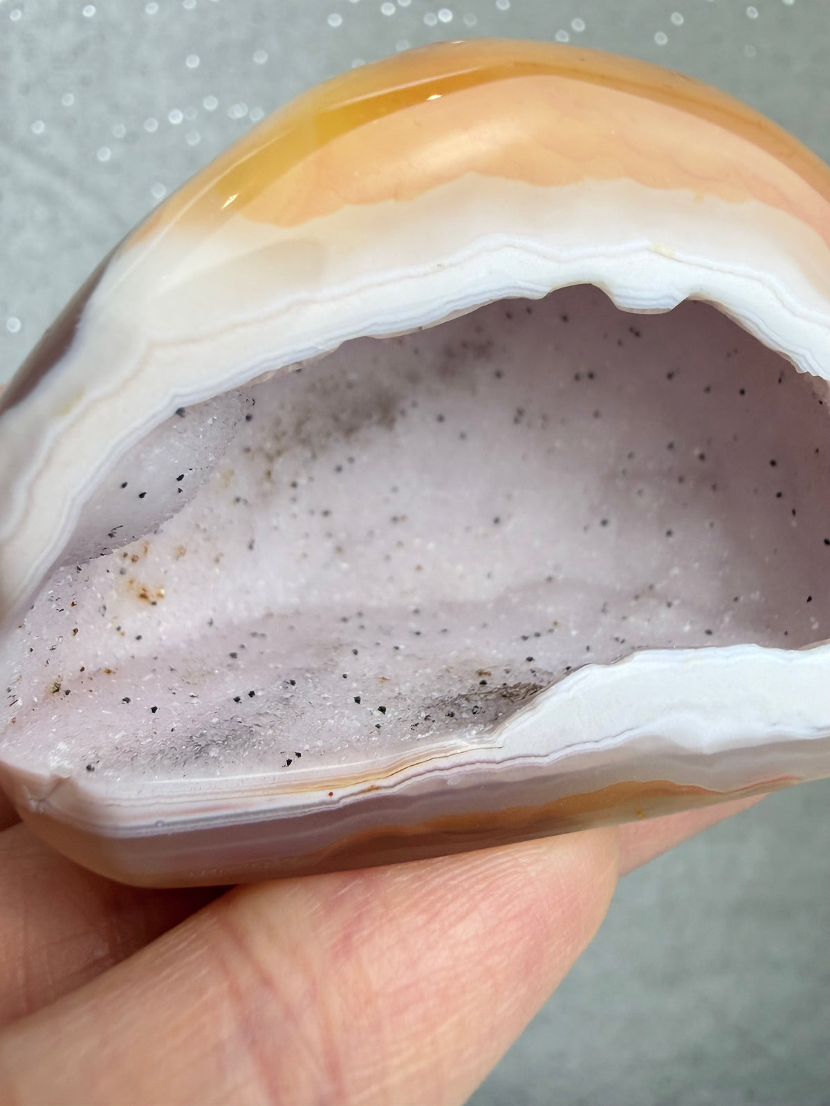 Druzy agat geode