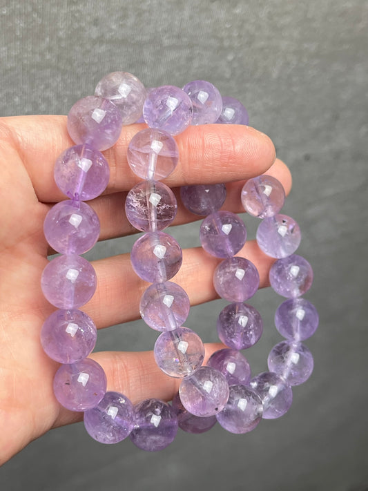 Ametyst armbånd 11-12mm+