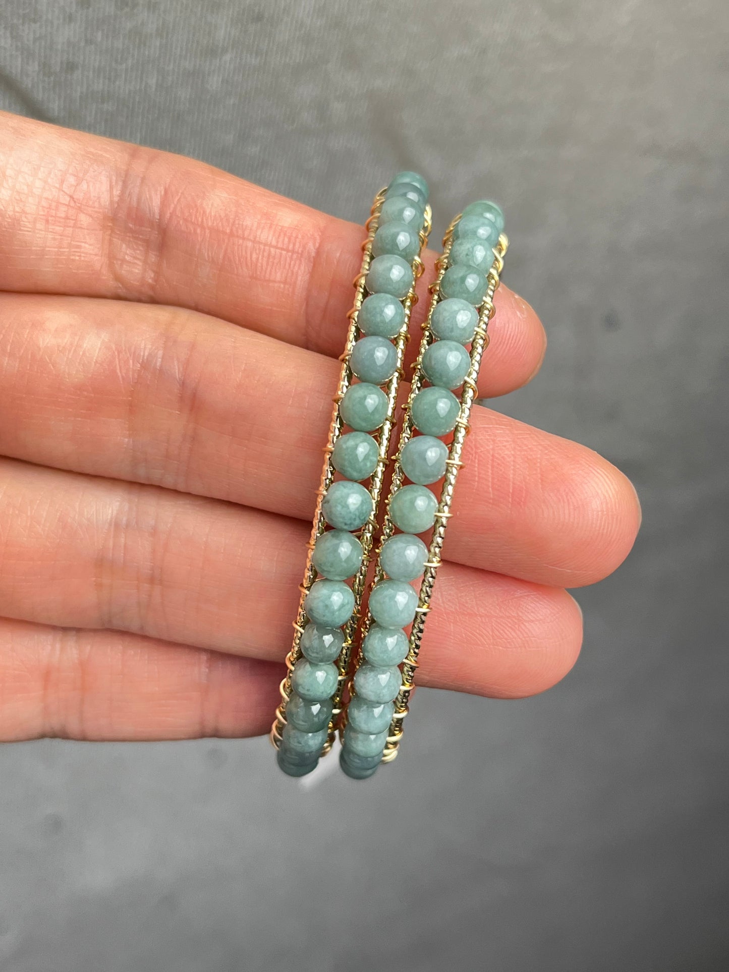 Jade- Håndlaget armbånd