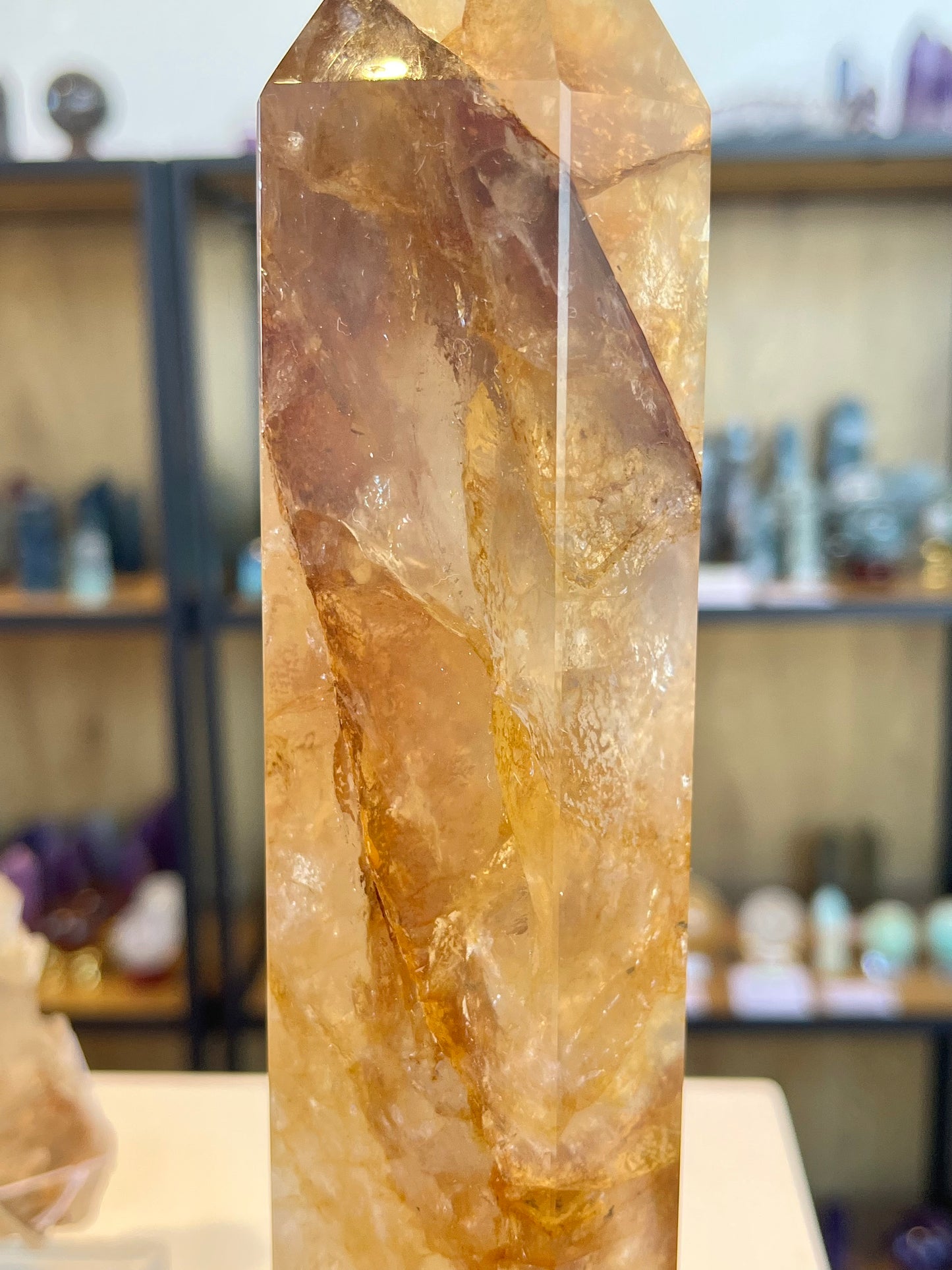 Golden healer kvarts tårn XL 27cm