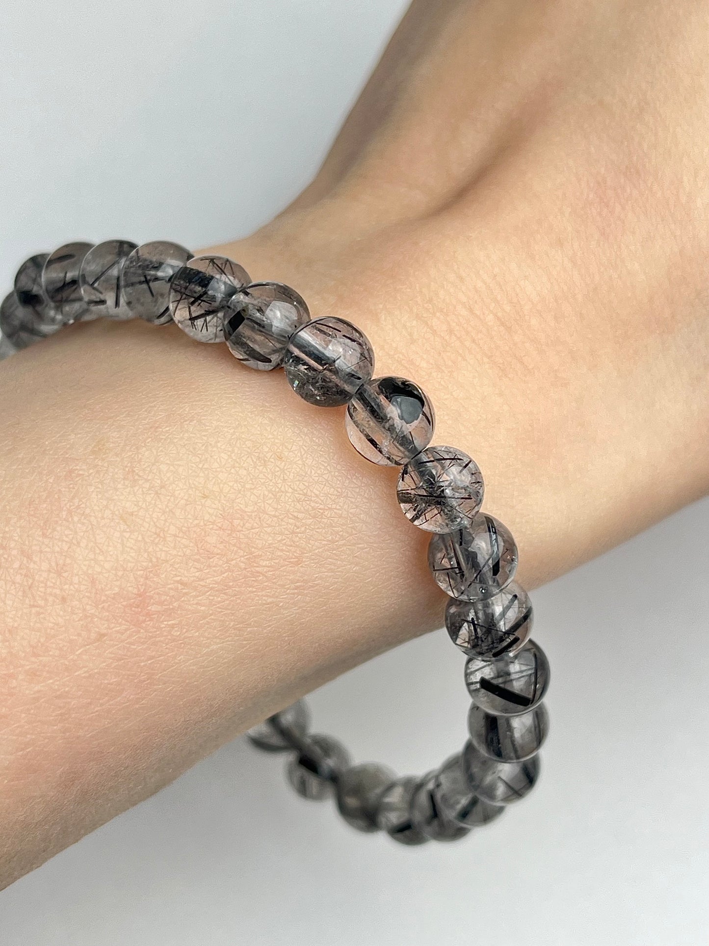 Turmalinkvarts armbånd 7mm+