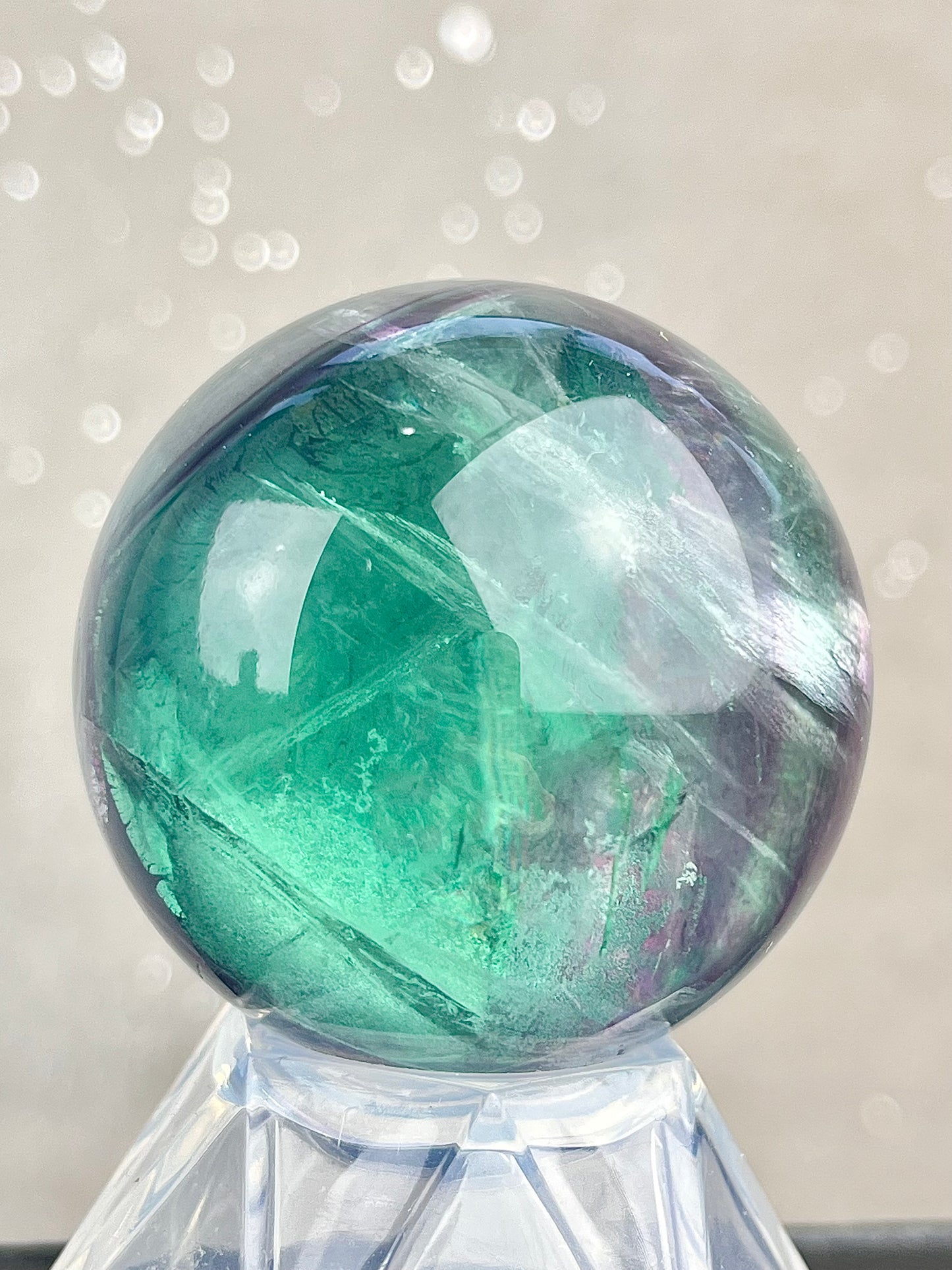 Regnbue Fluoritt kule