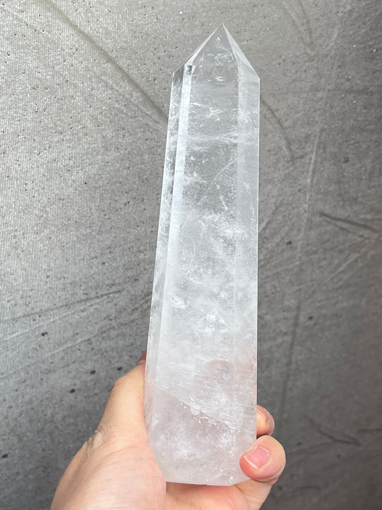Bergkrystall klar kvarts tårn