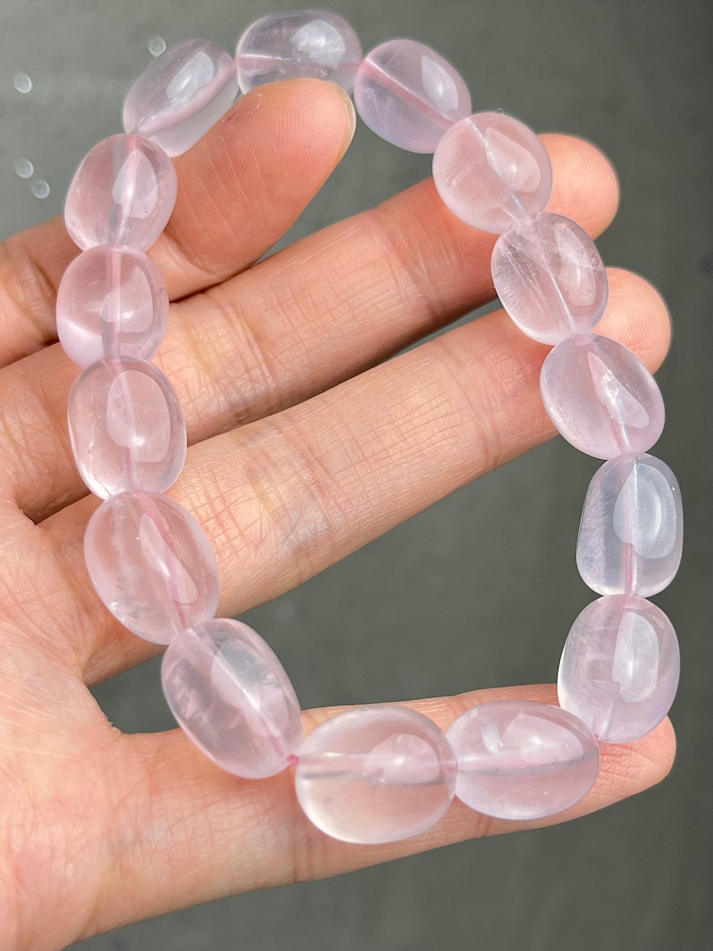 Rosenkvarts armbånd 10mm+