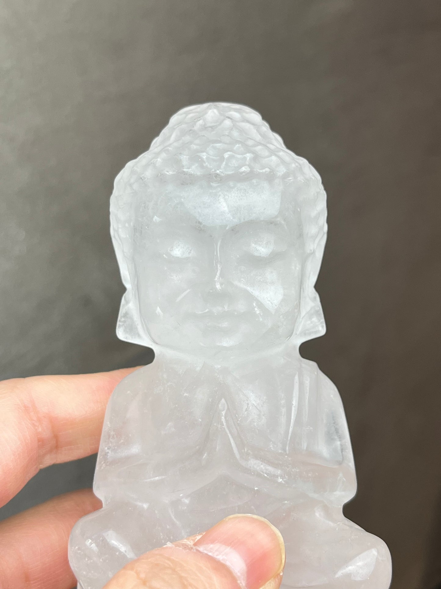 Bergkrystall klarkvarts Buddha XL,10cm