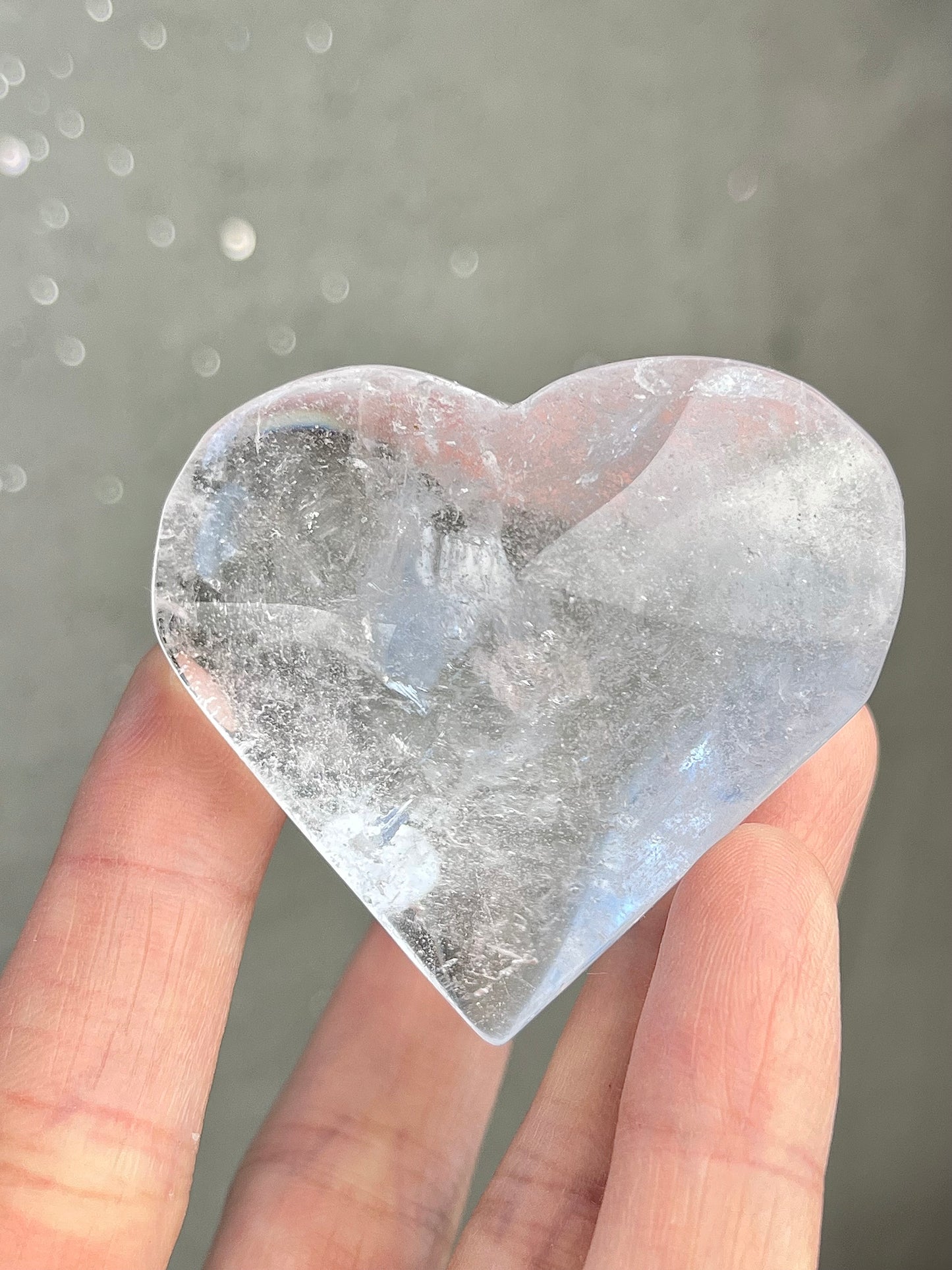 Bergkrystall klarkvarts Hjerte