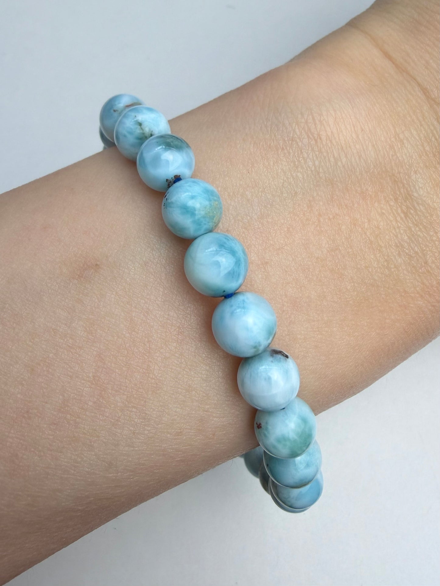 Larimar armbånd 7mm+