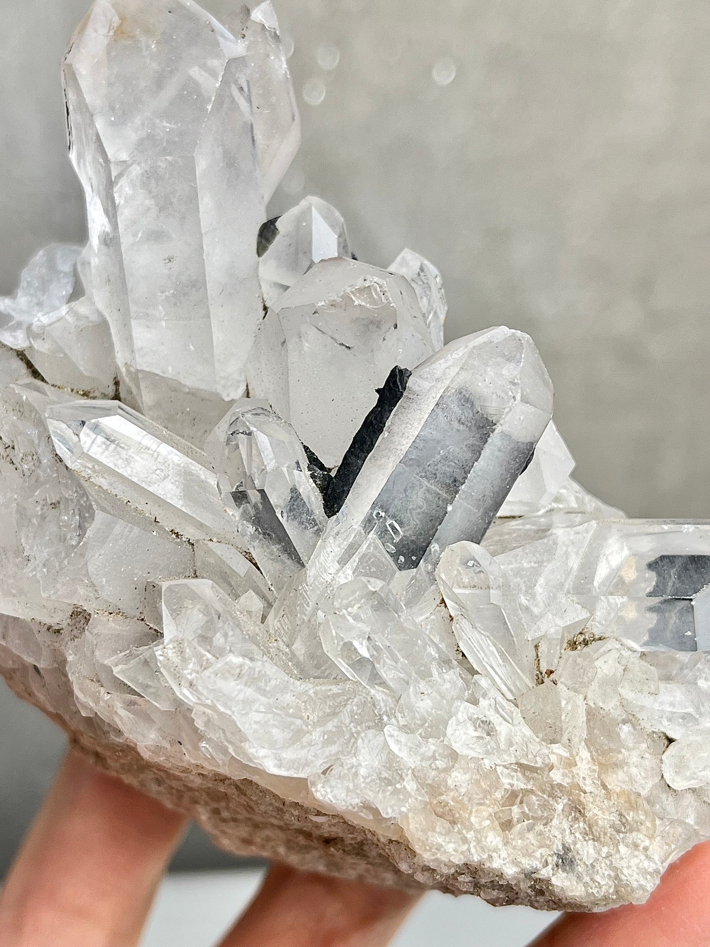 Bergkrystall klynge/gruppe