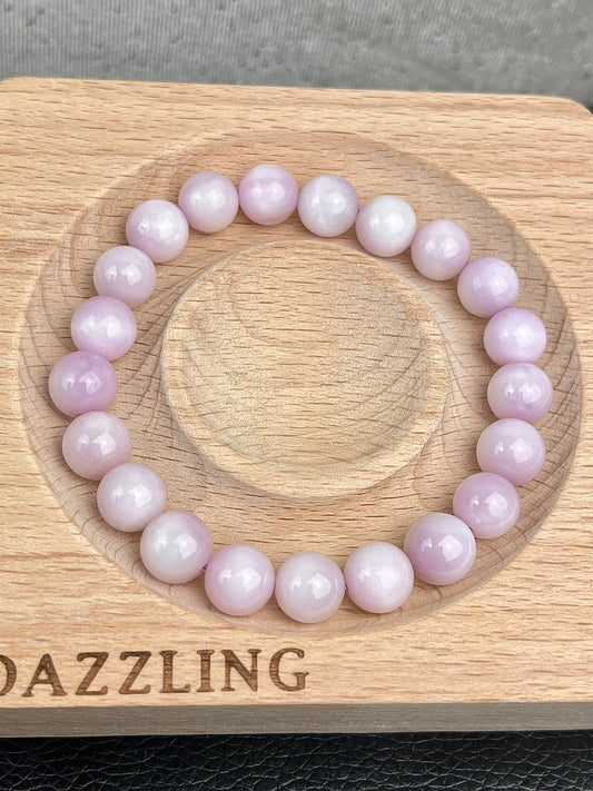 Kunzitt armbånd 9mm+