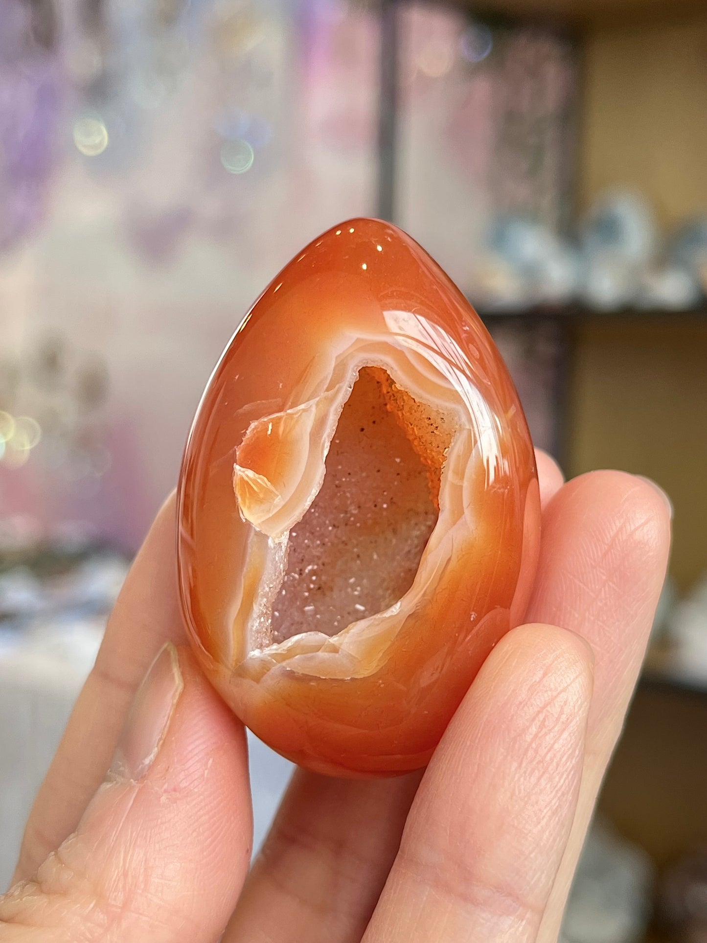 Druzy Karneol Egg