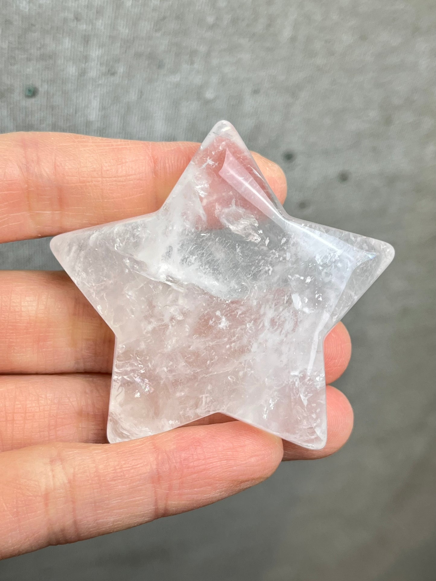 Bergkrystall klar kvarts Stjerne