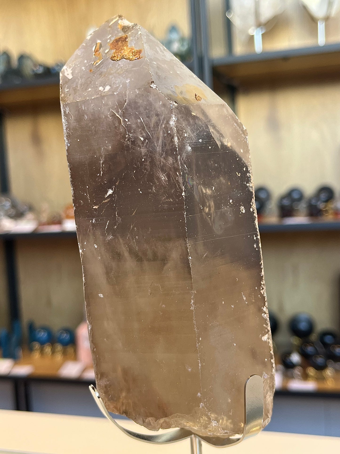 Smoky quartz from Madagascar (with stand),1.3kg